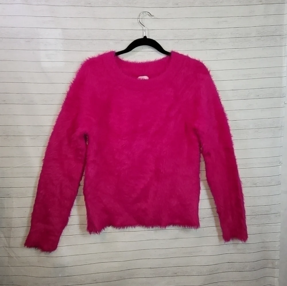 LOU & GREY ALISTAR FUSCHIA PINK SWEATER, SZ XS